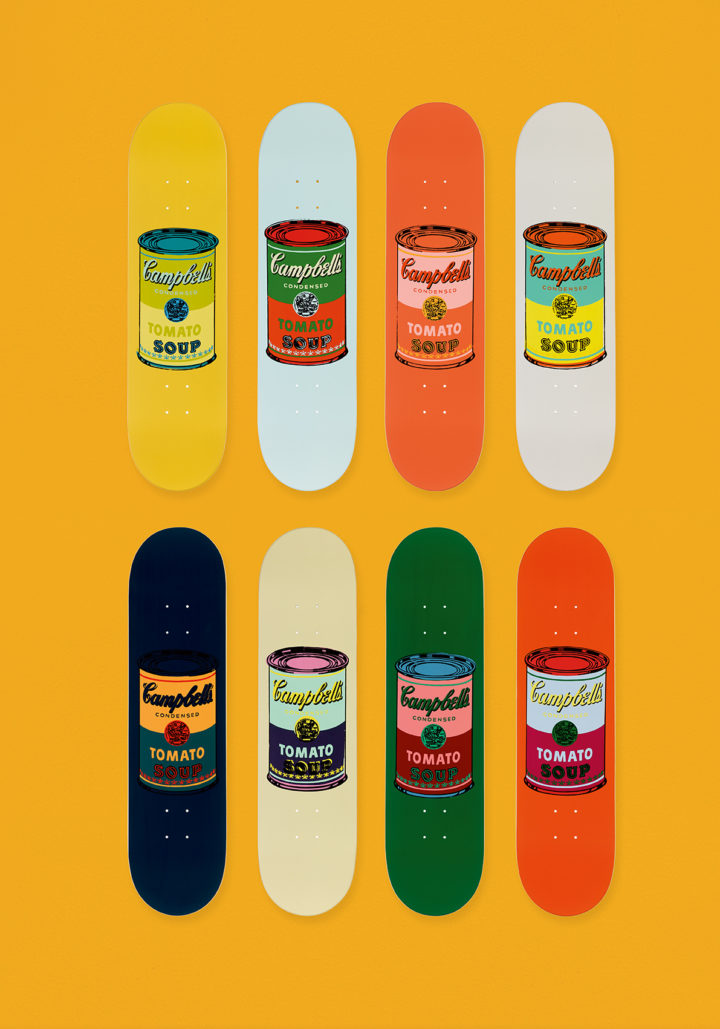 The Skateroom Art Basel Miami Andy Warhol Giant Soup Cans & Skateboard Decks Nirvana CPH